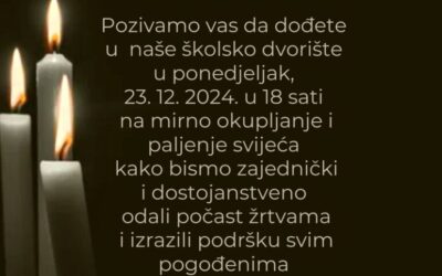 Počast i podrška za stradale