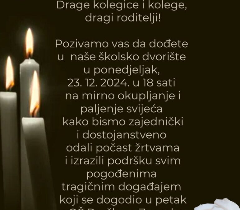 Počast i podrška za stradale