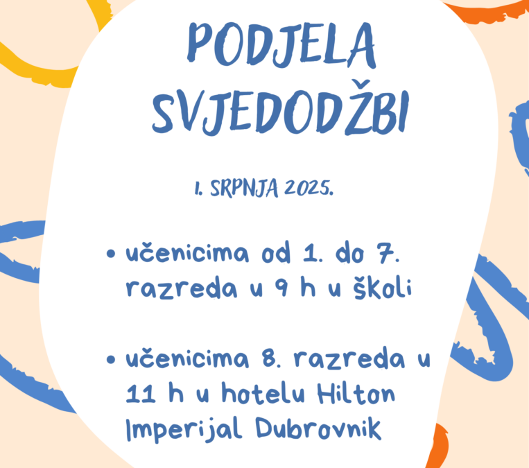 Podjela svjedodžbi