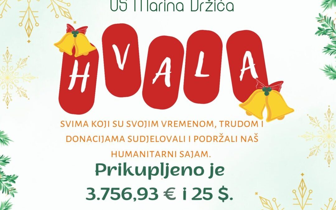 Od srca vam hvala!
