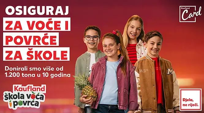 PROJEKT „KAUFLAND ŠKOLA VOĆA I POVRĆA“ – PODRŽITE NAS! 